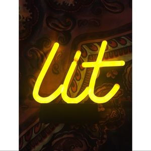 “Neon” Lit Sign